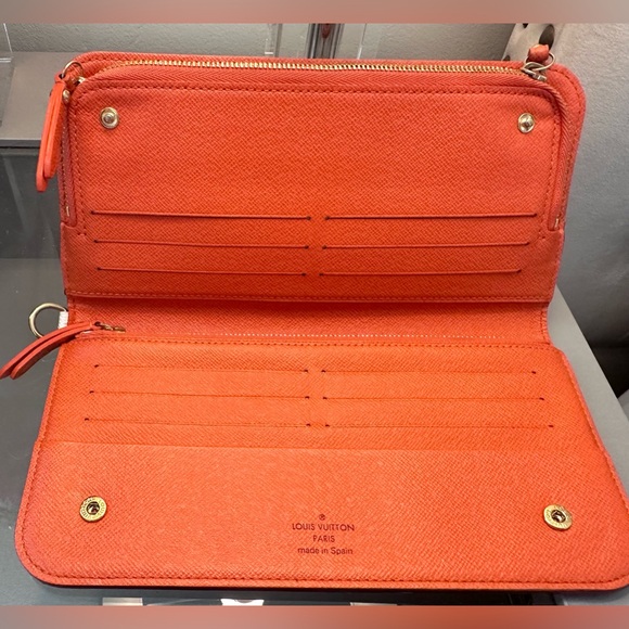 🧡🤍HOST PICK Beautiful Louis Vuitton Multicolor Insolite Wallet WhiteOrange🧡🤍 - Picture 3 of 17